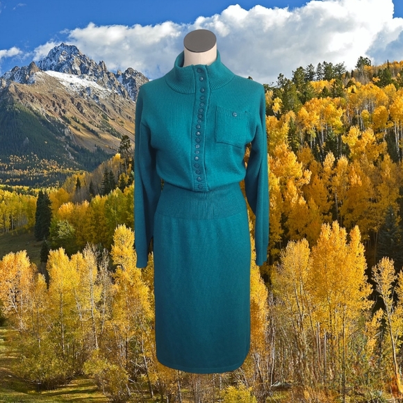 VTG Sweater Dress - Picture 1 of 4